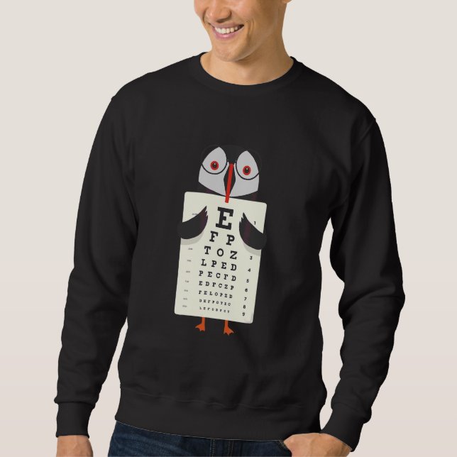 Moletom Gráfico de Olhos de Puffin Atlântico (Frente)