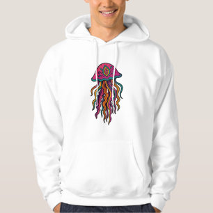 Moletom Gráfico Neon com Jellyfish Trippy