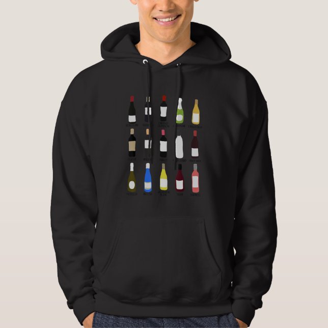Moletom Gráficos de Identificação de Garrafas para Amantes (Frente)