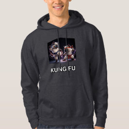 Moletom Gráficos Épicos de Kung Fu com Gatinhos Siameses
