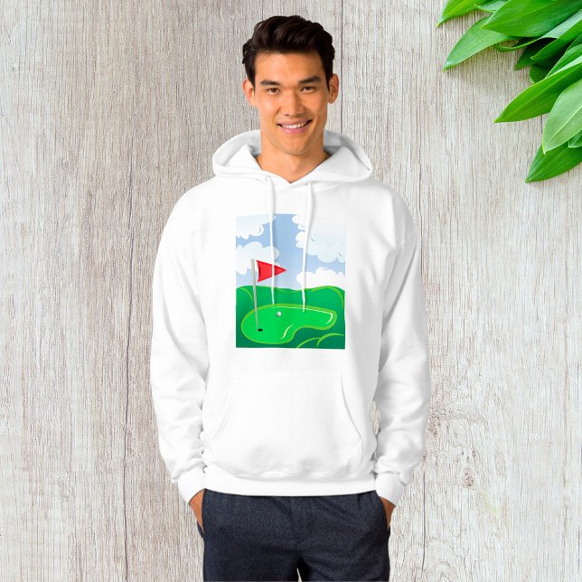 Moletom Grama de Golfe com Bandeira Vermelha e Bola (Criador carregado)