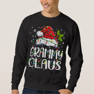 Moletom Grammy Claus Christmas Lights Pajama Family Matchi