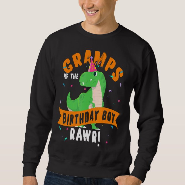 Moletom Grampos Do Jovem Dinossauro De Aniversário (Frente)