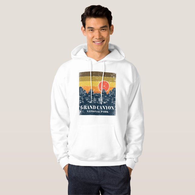 Moletom Grand Canyon National Park Arizona Vintage Retro (Frente Completa)
