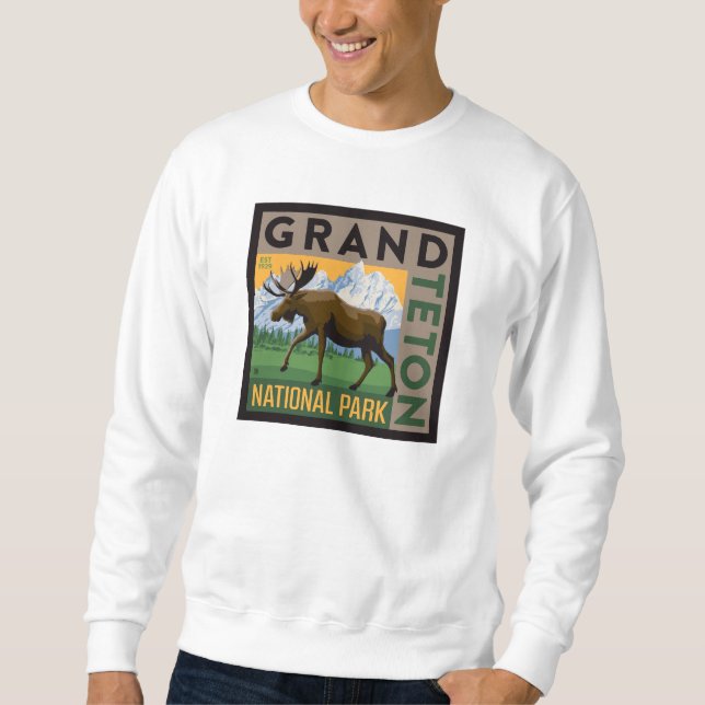 Moletom Grand Teton National Park Moose (Frente)