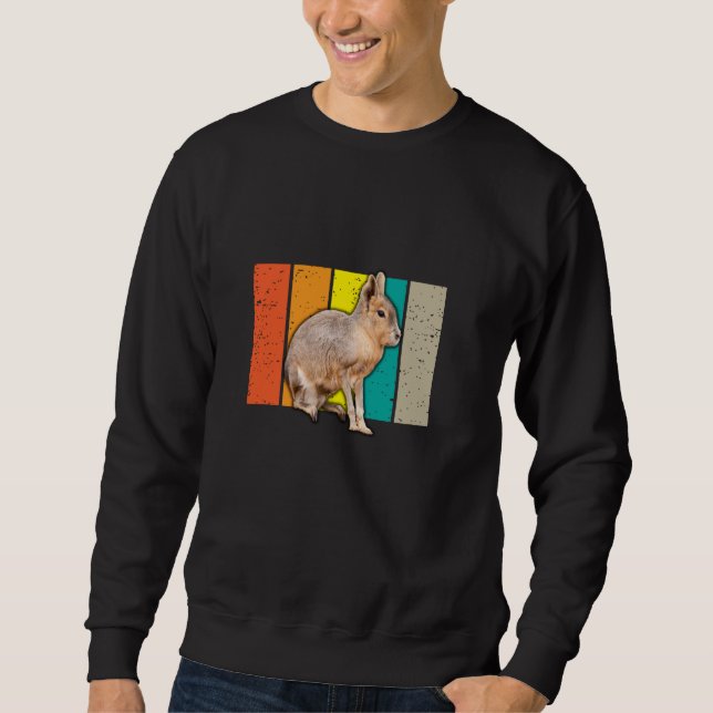 Moletom Grande coelho da pampa para homens, mulheres, cria (Frente)