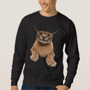 Moletom grande floppa caracal meme gato