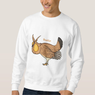 Moletom Grande ilustração de desenho animado de frango pra