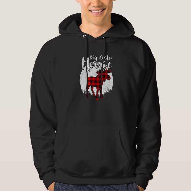 Moletom Grande Irmã Mose Vermelha Xadrez Buffalo Matando F (Frente)