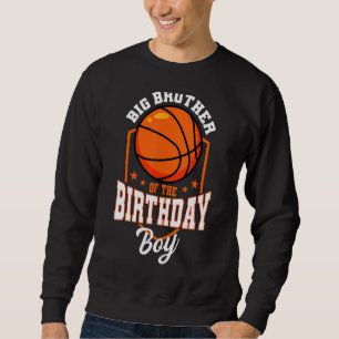 Moletom Grande Irmão Do Tema B Do Aniversário De Basquete