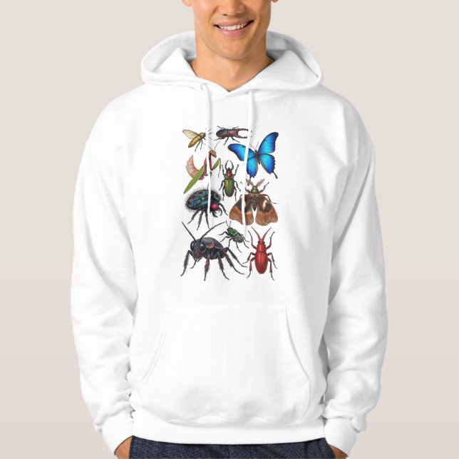 Moletom Grandes insetos bonitos arte de insetos entomologi (Frente)