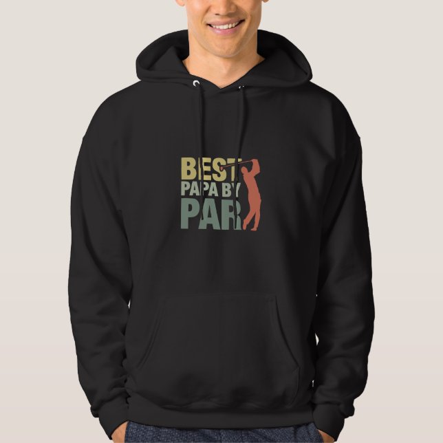 Moletom Grandfather Quotes | Best Papa By Par Golf (Frente)