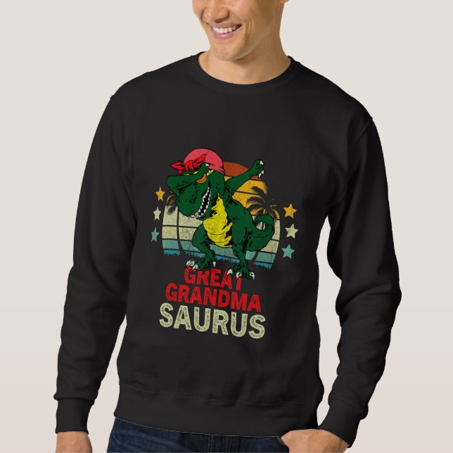 Moletom Grandmasaurus Rex Dinossauro Bisavó Saurus (Frente)