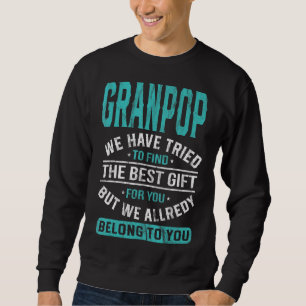 Moletom Granpop que tentamos encontrar o D do melhor pai