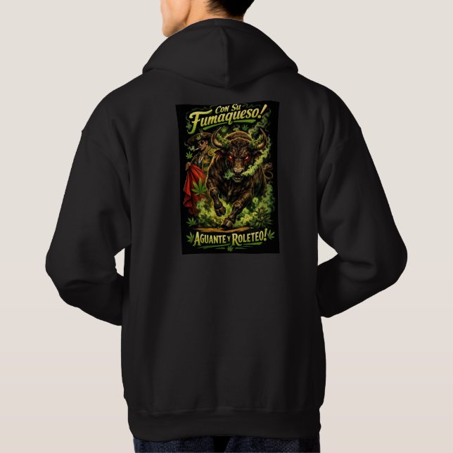 Moletom Graphic Hoodie for Men – Bold Gothic Creature Art  (Verso)