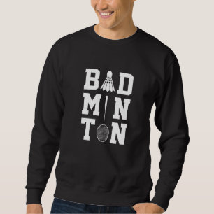 Moletom Grático de Badminton Jogador de Badminton Peteca S