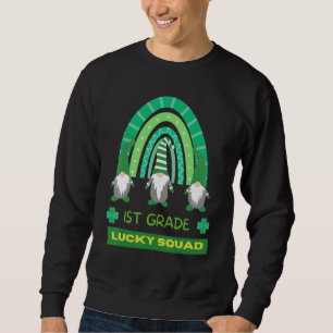Moletom Grau 1rua Rainbow Gnomo Happy St Patricks Da