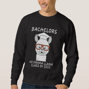 Moletom Grau de Bacharel BACHELORS NO DRAMA LLAMA CLASSE 2