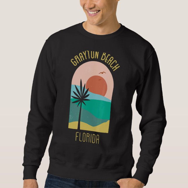 Moletom Grayton Beach Flórida Boho Vintage Souve (Frente)