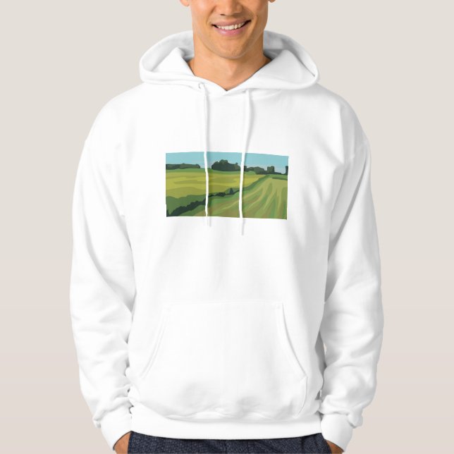 Moletom Green Countryside Landscape (Frente)