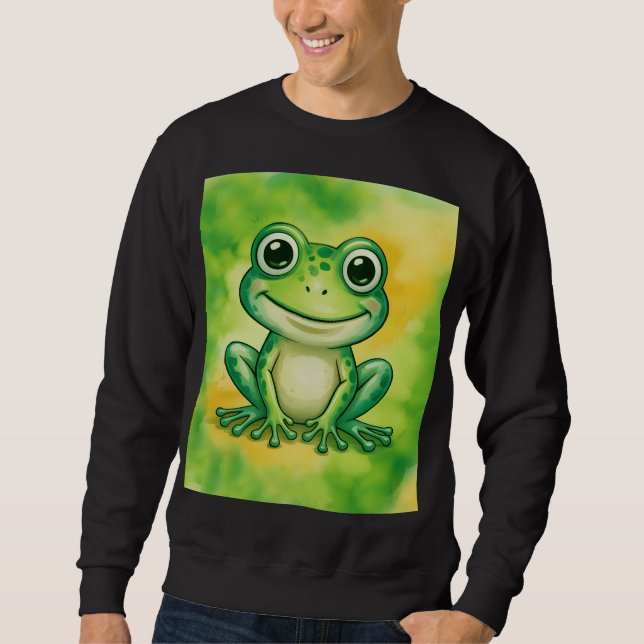 Moletom Green cute frog (Frente)