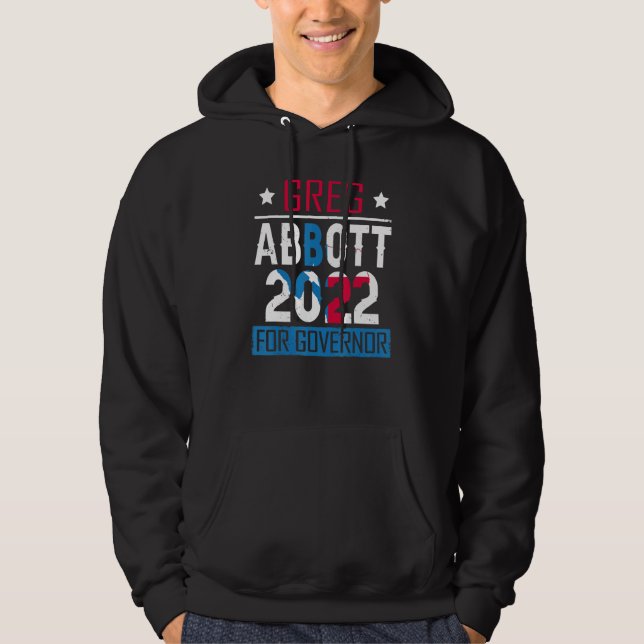 Moletom Greg Abbott Governador do Texas Eleição 2022 Repub (Frente)