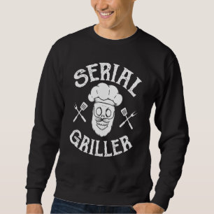 Moletom Grelha e Carne e Faca e Chef de Griller Serial