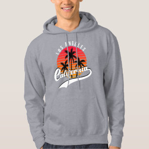 Moletom Grey Los Angeles Retro Hoodie