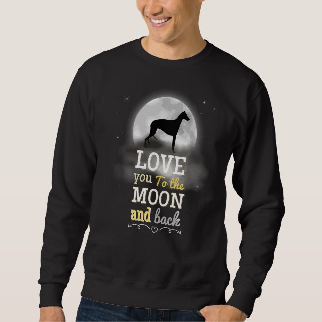 Moletom Greyhound Windhound Love To Moon (Frente)