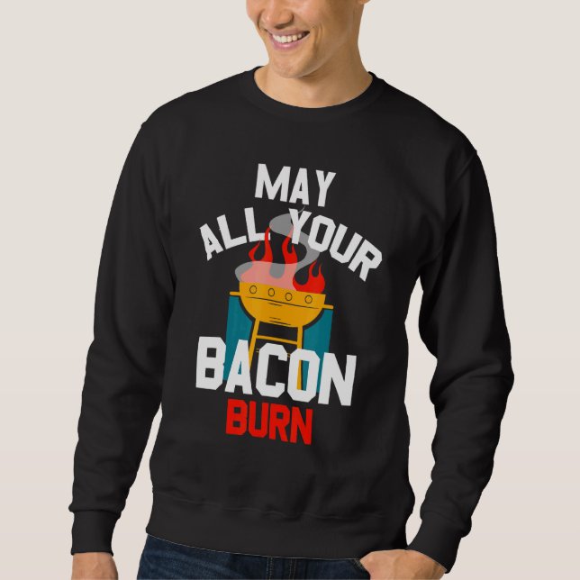 Moletom Grill Burning Bacon (Frente)