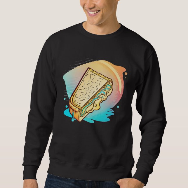 Moletom Grilled Cheese Vaporwave 90s and 80s Aesthetic (Frente)