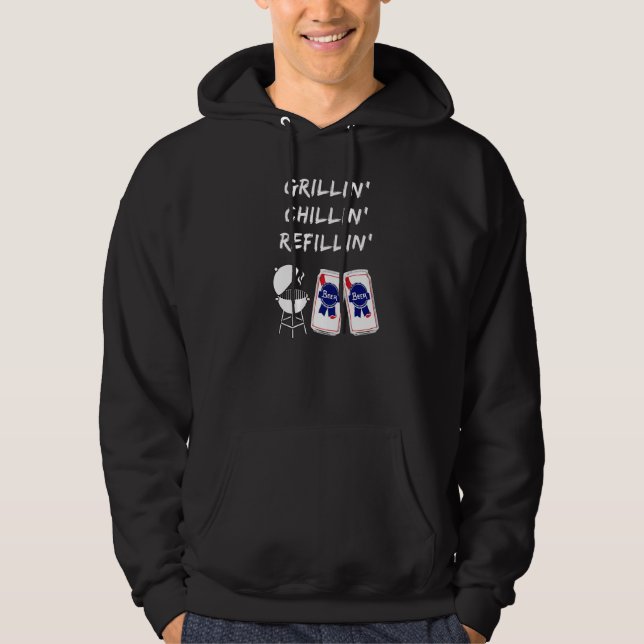 Moletom Grillin' Chillin' Refillin' Cute Summer Grieling B (Frente)
