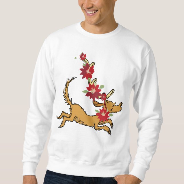 Moletom Grinch | Poinsettia de Natal do Max (Frente)