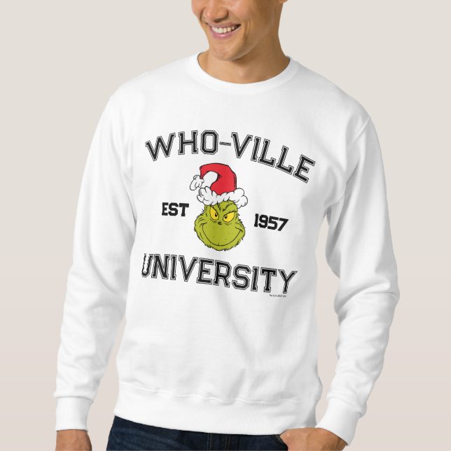 Moletom Grinch | Universidade Who-ville Est 1957 (Frente)