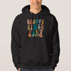 Moletom Groovy Desde 1987 35º Aniversário Estilo Hippie 35