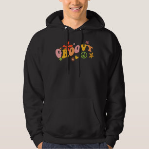 Moletom Groovy Peace Sign Love Retro 60s 70s Floral Flower