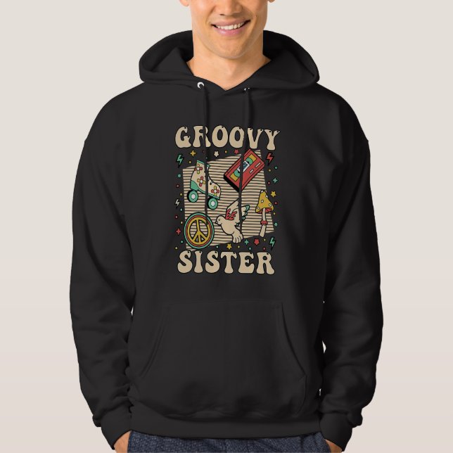 Moletom Groovy Sister 70s Aesthetic Nostalgia 1970's Retro (Frente)