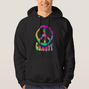 Moletom Groovy Tie-dye Peace Symbol Psychedelic Retro Vint