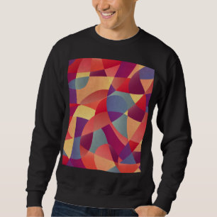 Moletom Grunge Colorido: Fundo dos Triângulos Geométricos