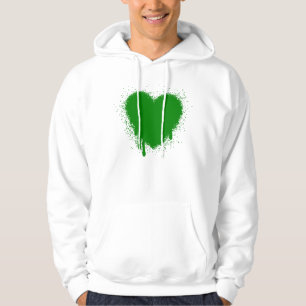 Moletom Grunge Heart - Verde