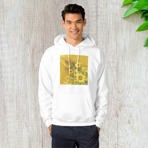 Moletom Grunge Sunflower Art Bold Rustic Yellow Floral