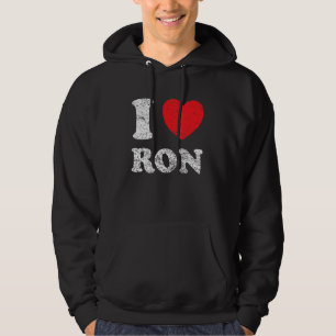 Moletom Grunge Vestido Estilo Eu Amo Ron