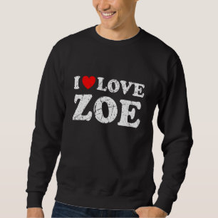 Moletom Grunge Vestido Estilo Eu Amo Zoe