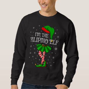 Moletom Grupo da Família Matching I'm Filipino Elf Christm
