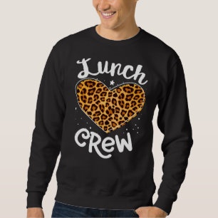 Moletom Grupo de Tripulação de Almoço-Leopardo que Corresp