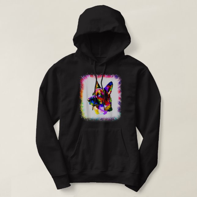 Moletom GSD German shepherd Cachorro Menino Corante (Frente do Design)