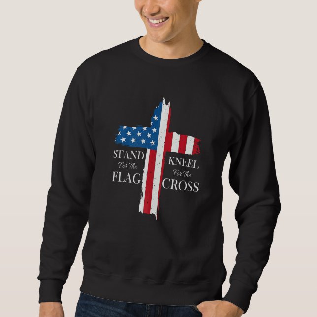 Moletom Guardar O Cabelo De Bandeira Da Cruz (Frente)