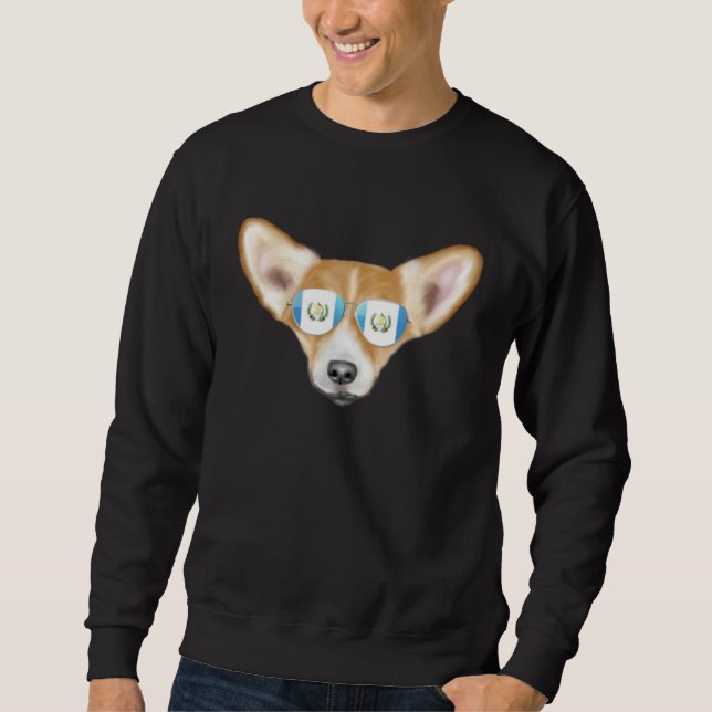 Moletom Guatemala Flag Pembroke Welsh Corgi Dog Guatemala  (Frente)