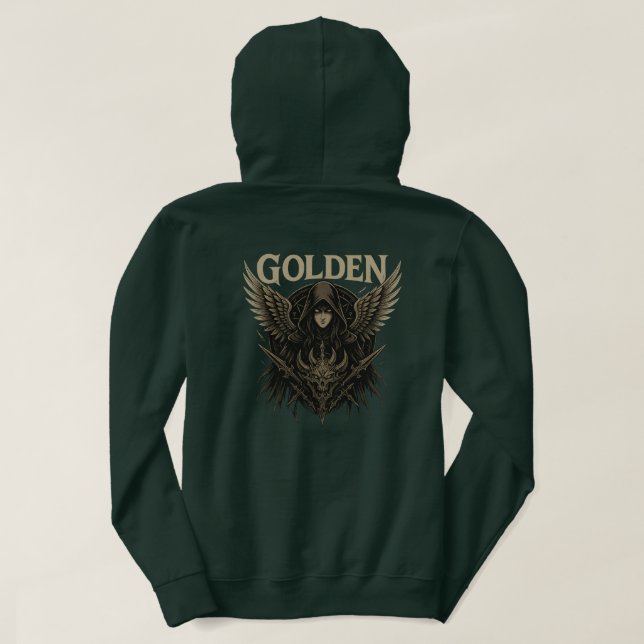 Moletom Guerreiro de Asa Dourada  (Verso do Design)