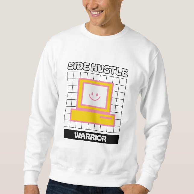 Moletom Guerreiro de Trabalho Paralelo Retro Tech (Frente)
